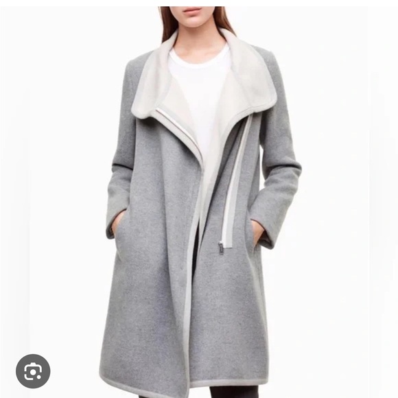 ARITZIA WOOL COAT - CORMAC ALL BLACK - Picture 3 of 4